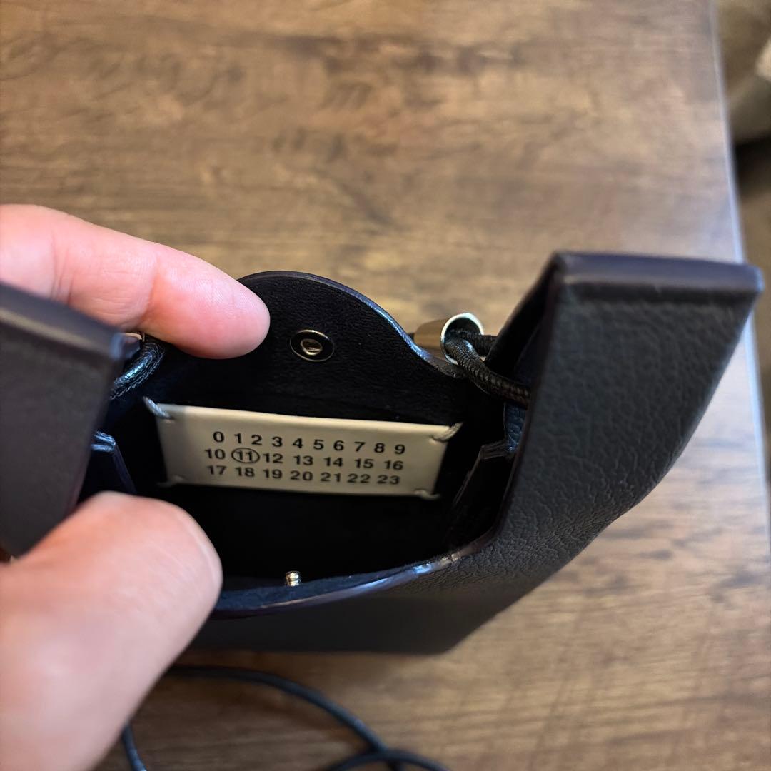 メゾンマルジェラ maison margiela ホルダー ネックポーチ 紺