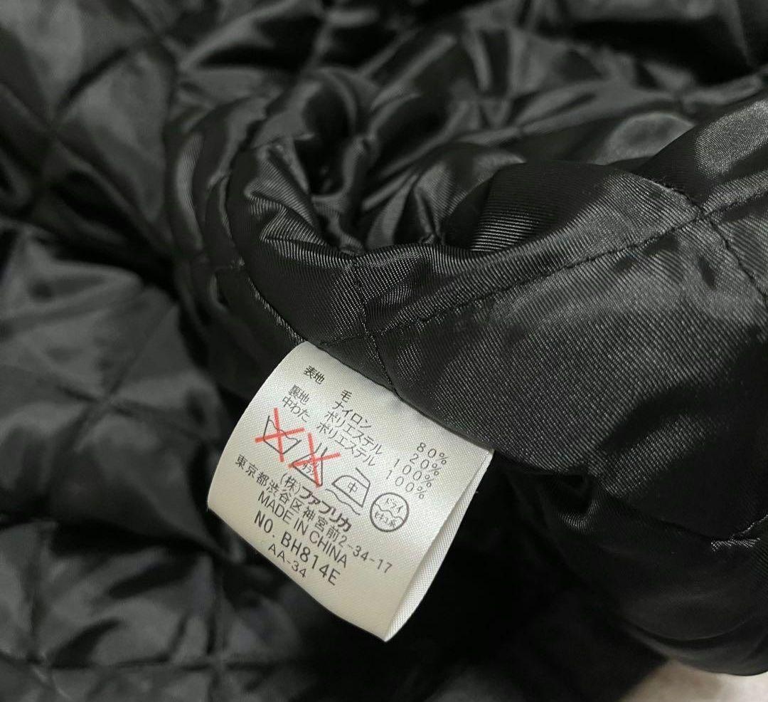 ラコステ 2way 中綿 ダッフルコート ロング グレー ウール LACOSTE