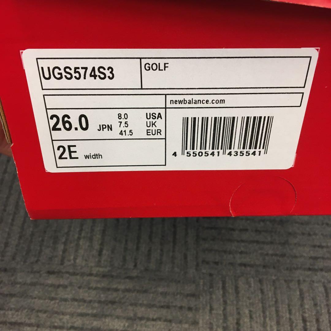 新品 NewBalance UGS574S3 ゴルフシューズ 26.0cm 2E