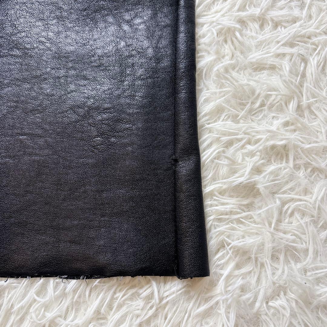 希少✨mnml ミニマル フェイクレザー フレアパンツ 黒 ブラック W30