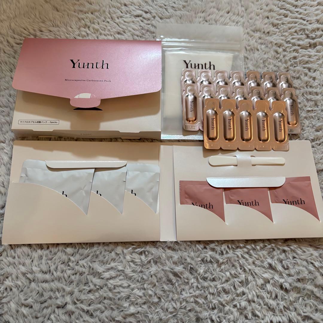 Yunth ユンス 生ビタミンC美容液 19包 マイクロカプセル炭酸パック
