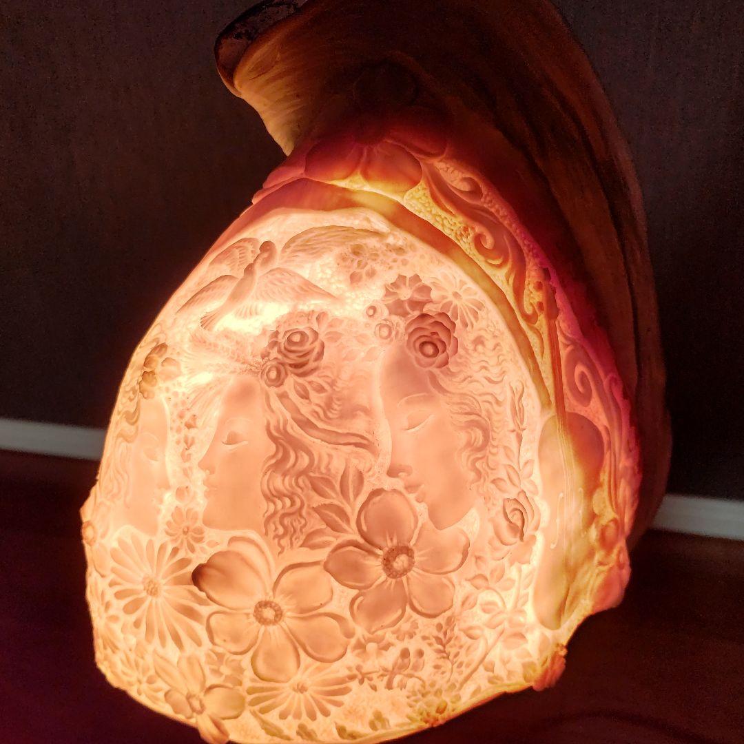 カメオランプ イタリア人作家 一点もの☆ 宝石保証書付き