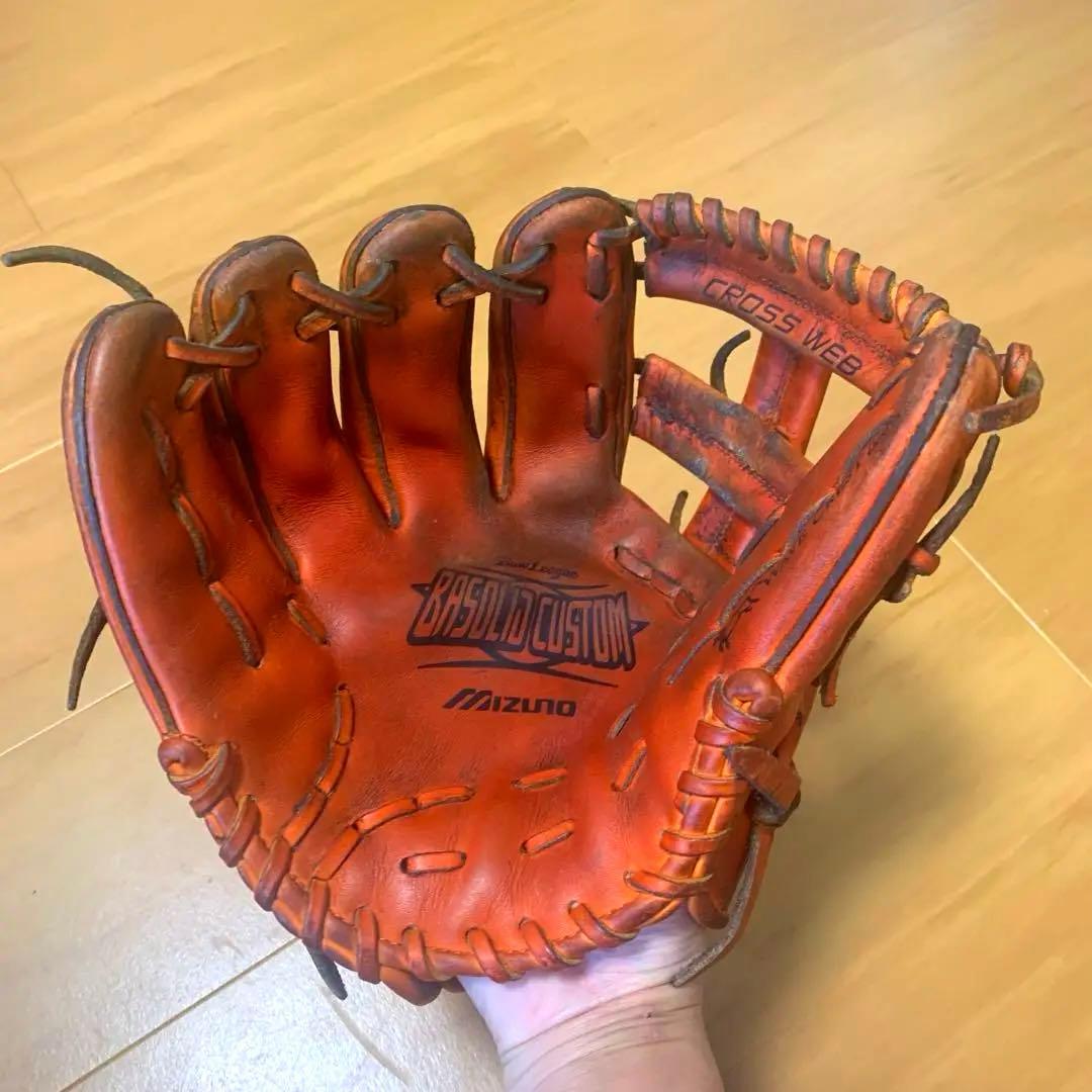 野球グローブ　ミズノ　硬式　内野用　グラブ　左投げ　サウスポー