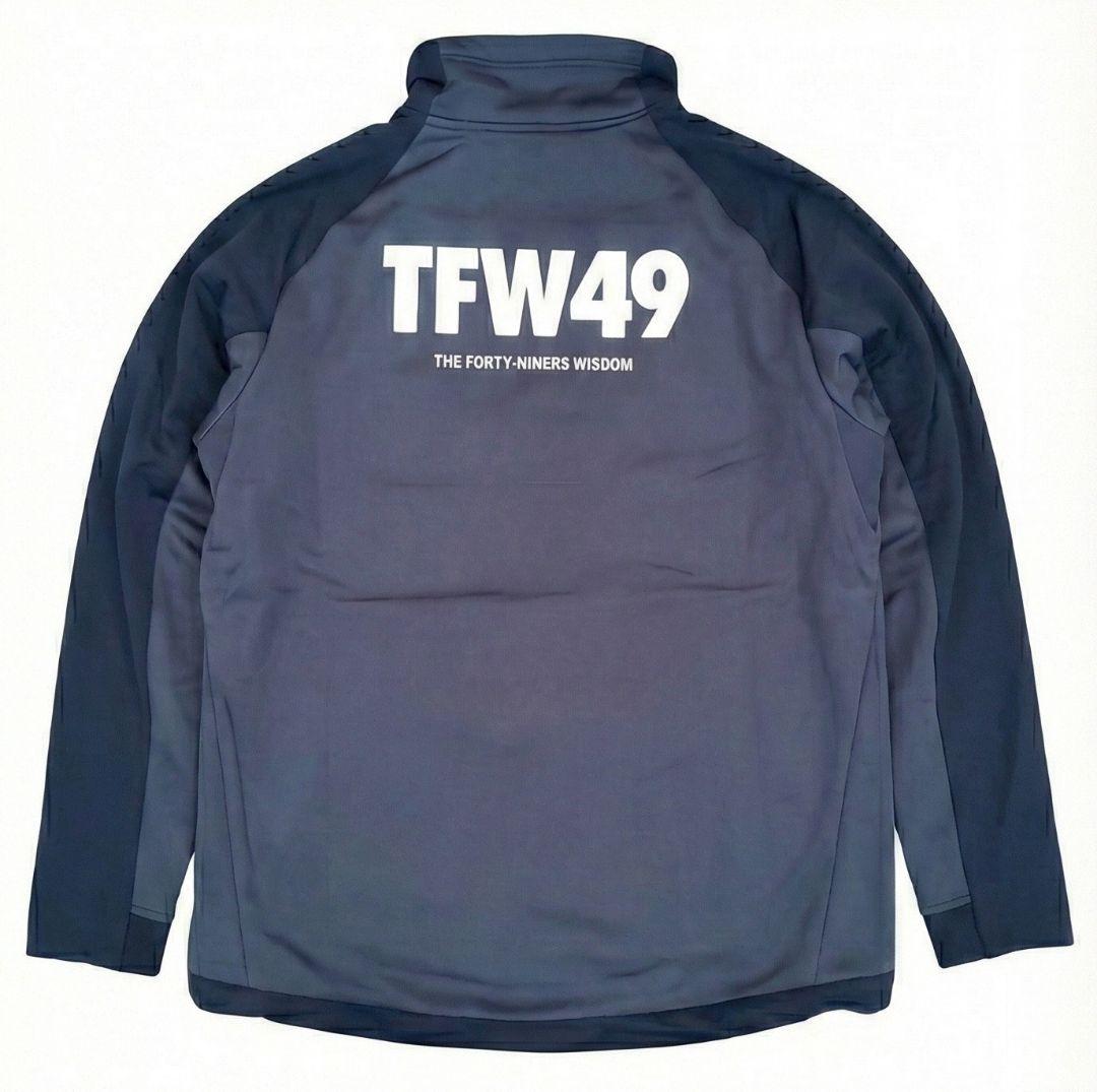 TFW49 ティーエフダブリュー ハーフジップ M 黒 メンズ 斜めジップ 秋冬