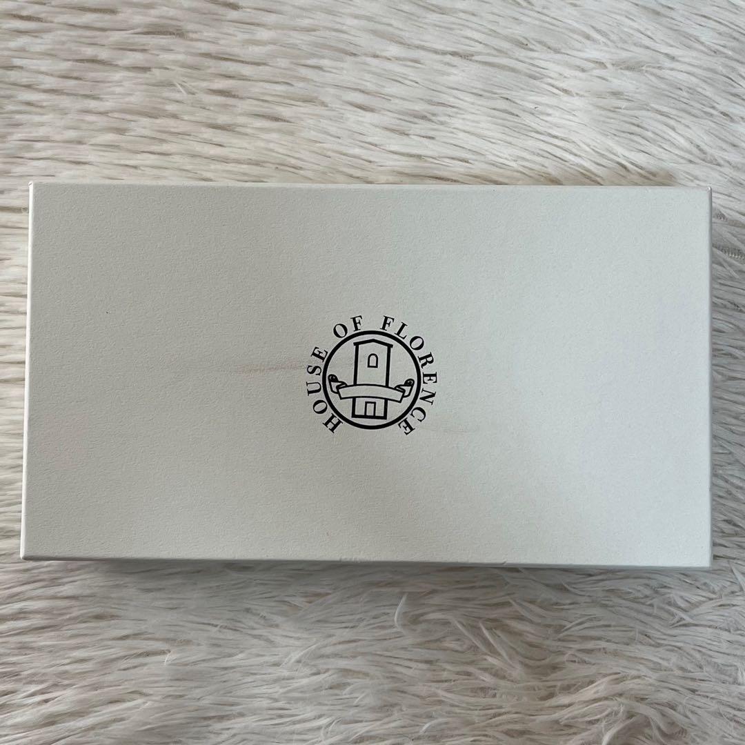 【新品未使用】ハウスオブフローレンス　レザー　ラウンドファスナー長財布