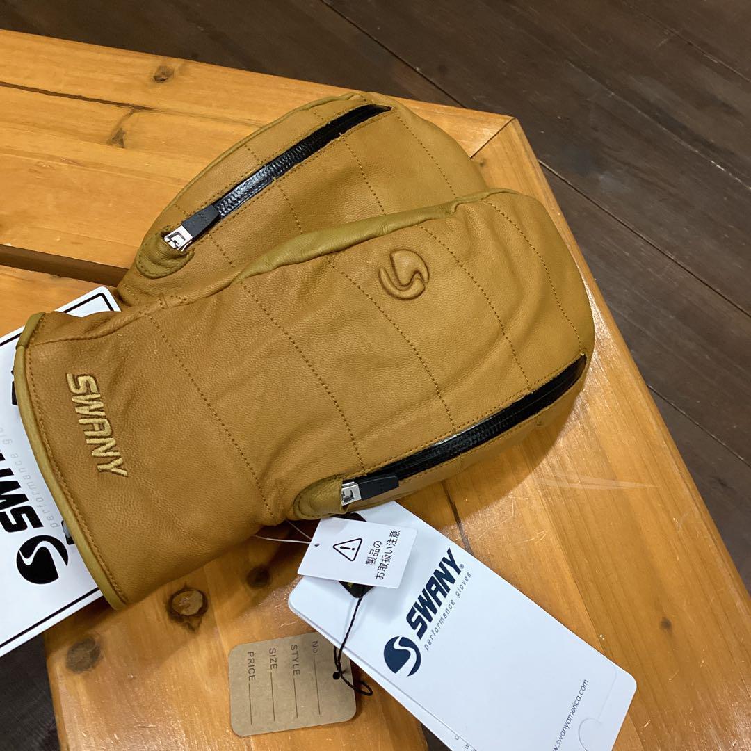 グローブ　スノーグローブ　レザー　革　メンズ　スノーボード　手袋　SWANY　S