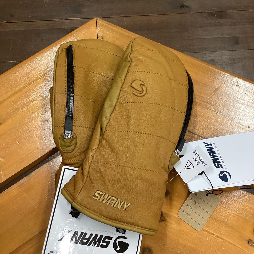 グローブ　スノーグローブ　レザー　革　メンズ　スノーボード　手袋　SWANY　S