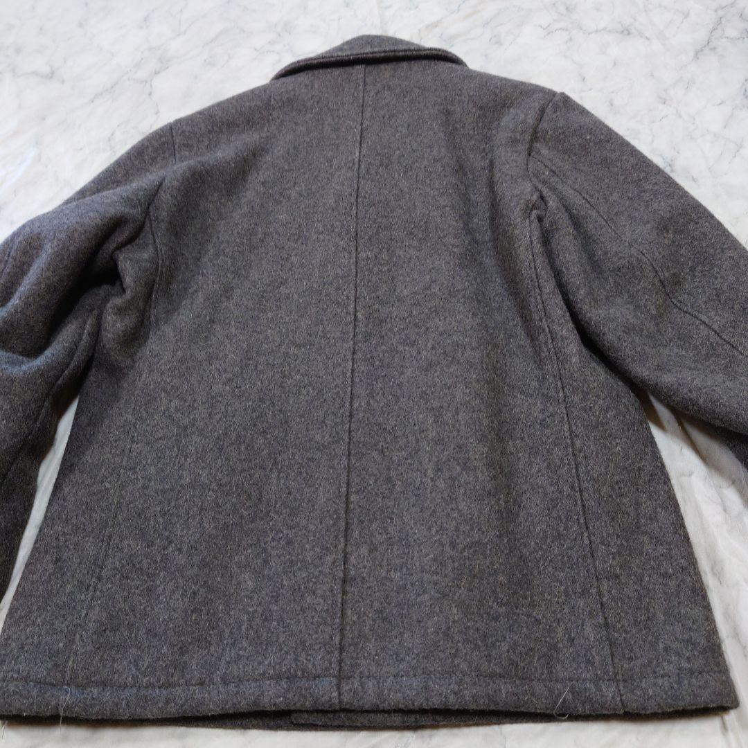 ヴィンテージSchott ウール シングルピーコート グレー未使用に近い 40