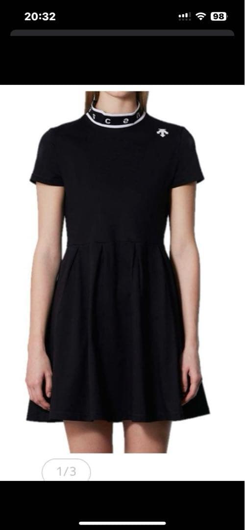 今だけGWセール!!美品☆デサント ゴルフワンピース 黒 M