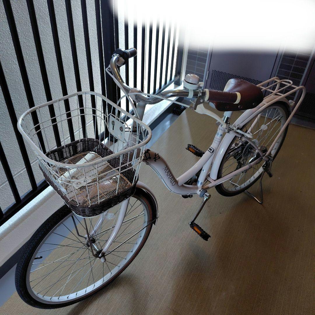 えれな♪自転車24インチ 女の子 MAHALO 6段変速 【美品】