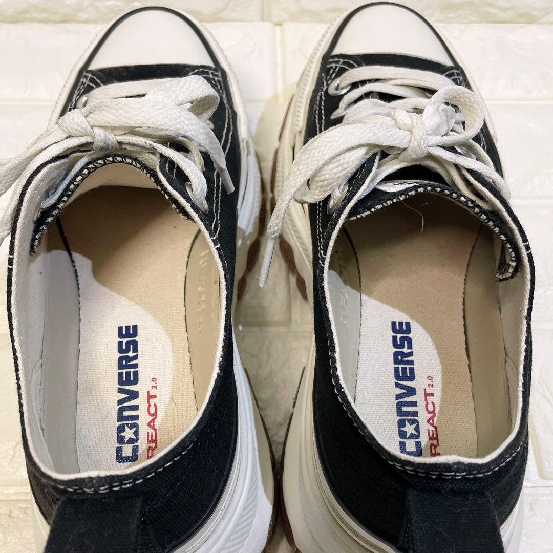 Converse コンバース トレックウェーブ 厚底 ローカット 黒 23.5