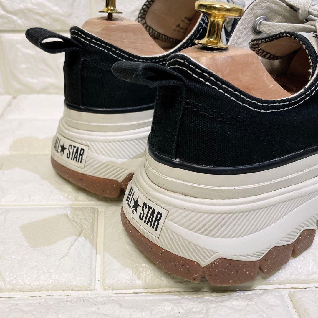 Converse コンバース トレックウェーブ 厚底 ローカット 黒 23.5