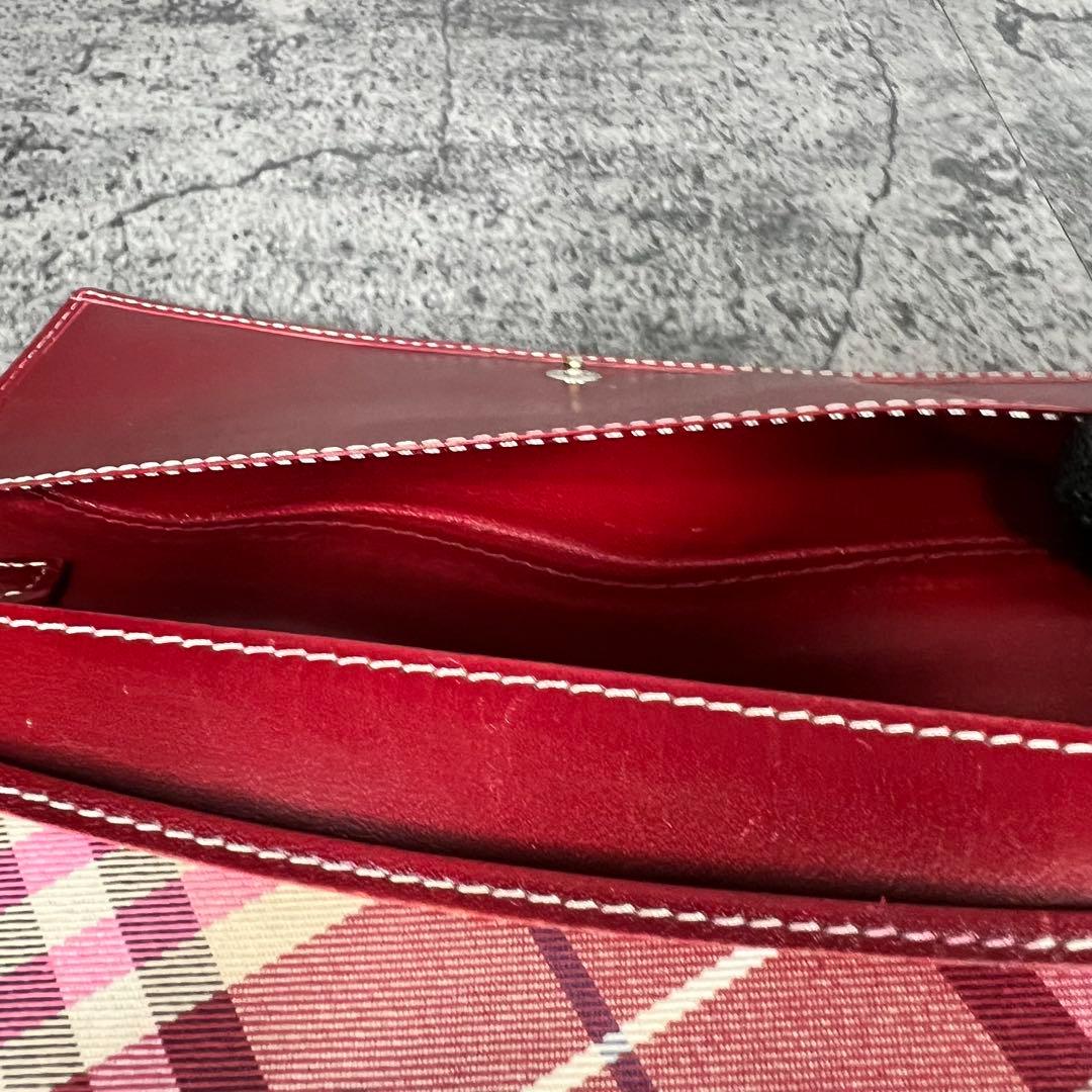 BURBERRY Blue Label ノバチェック 長財布 キャンバス×レザー