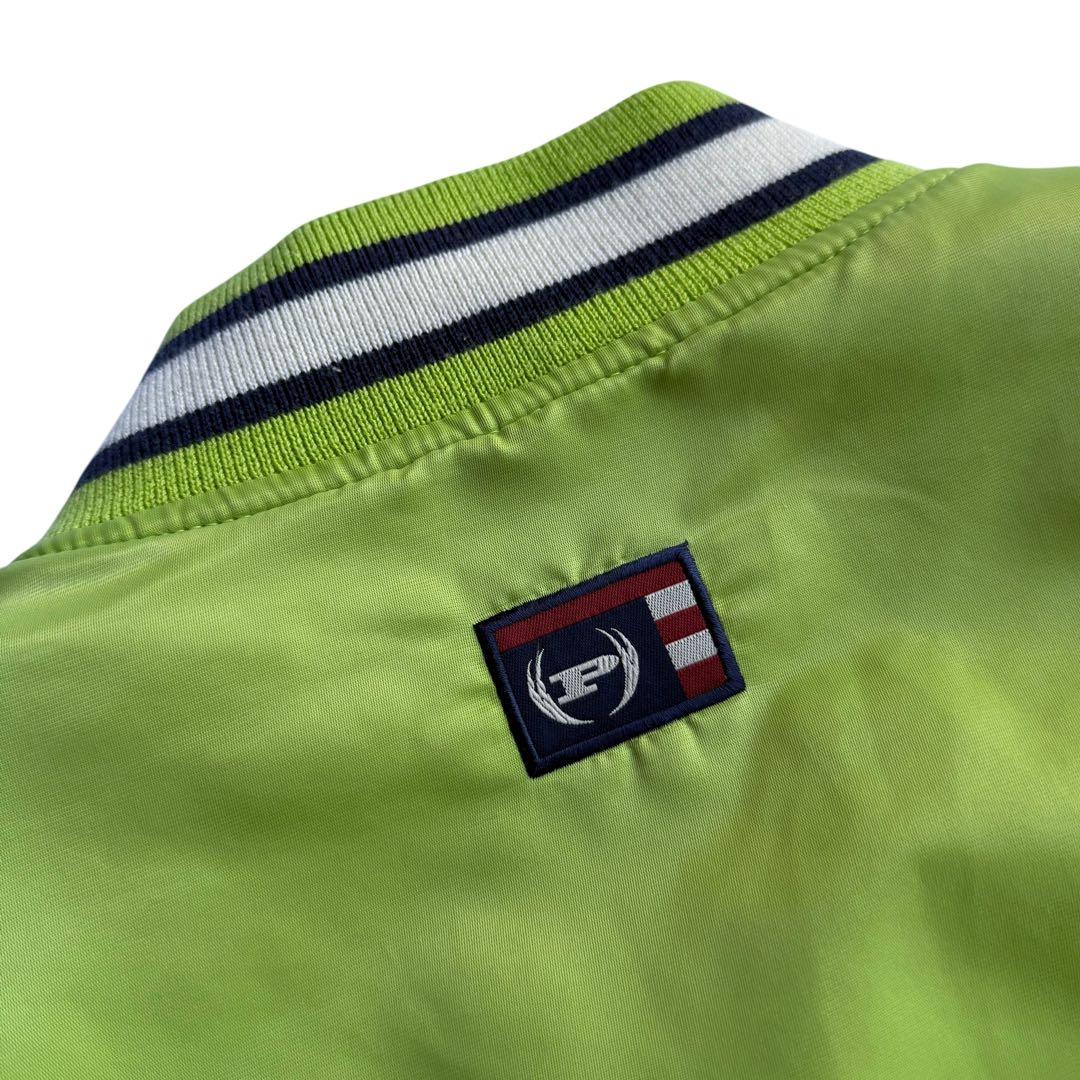 ファットファーム スタジャン ライム B系 ヒップホップ バーシティジャケット