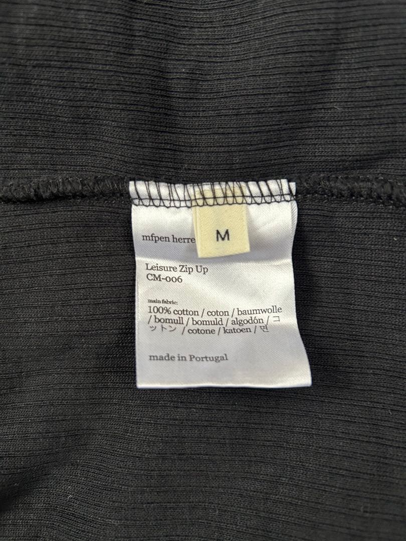 【mfpen】《美品》Leisure Zip Up ブラック Mサイズ