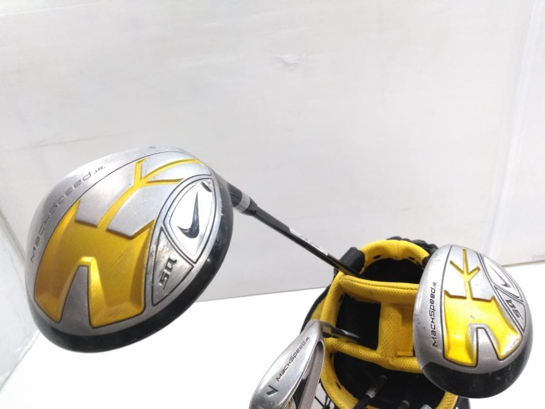 130-150cm 9-12歳 ナイキ ジュニアゴルフクラブ5本セット バッグ◇