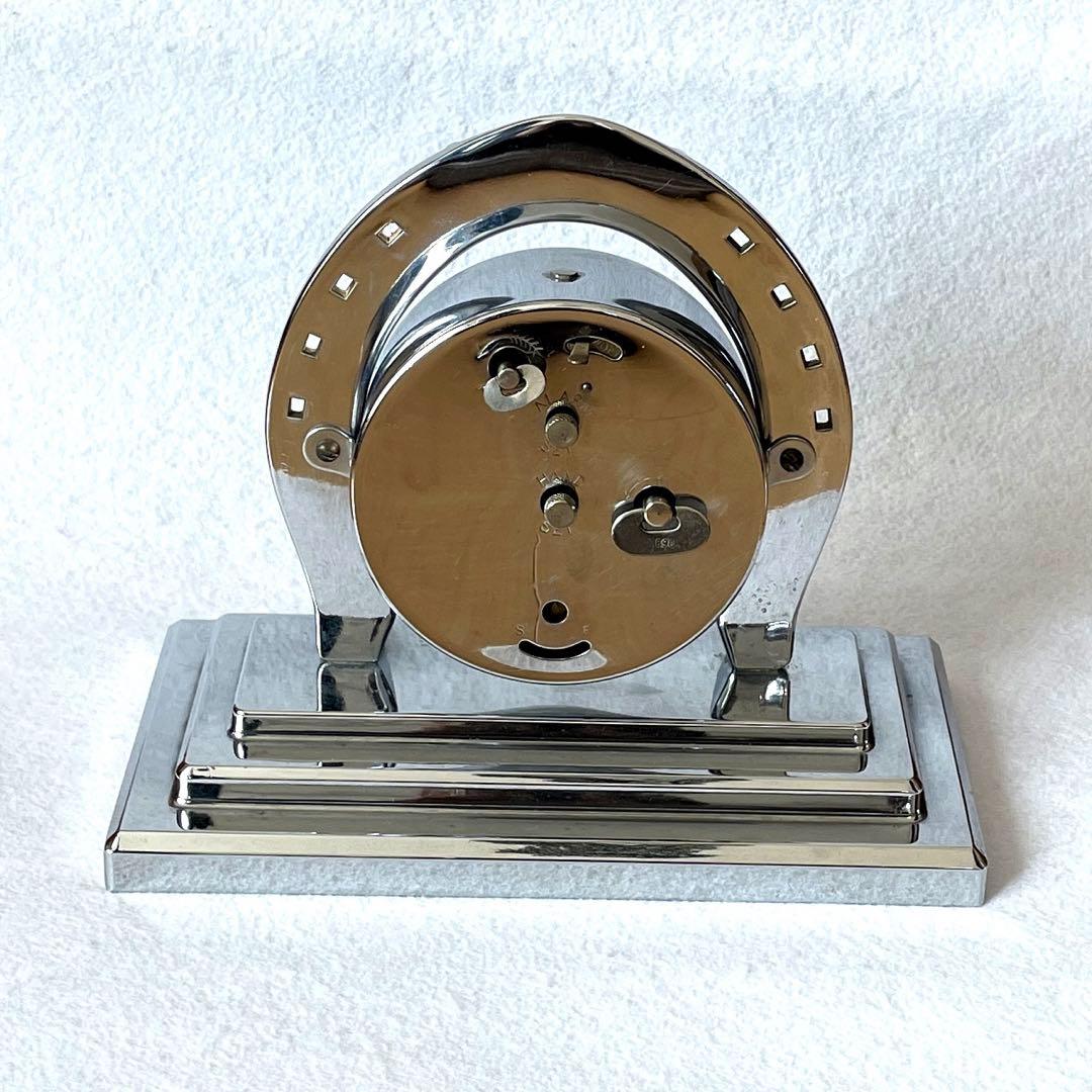 Lux ヴィンテージ 時計置物 1930年代 クローム ラックス グッドラック