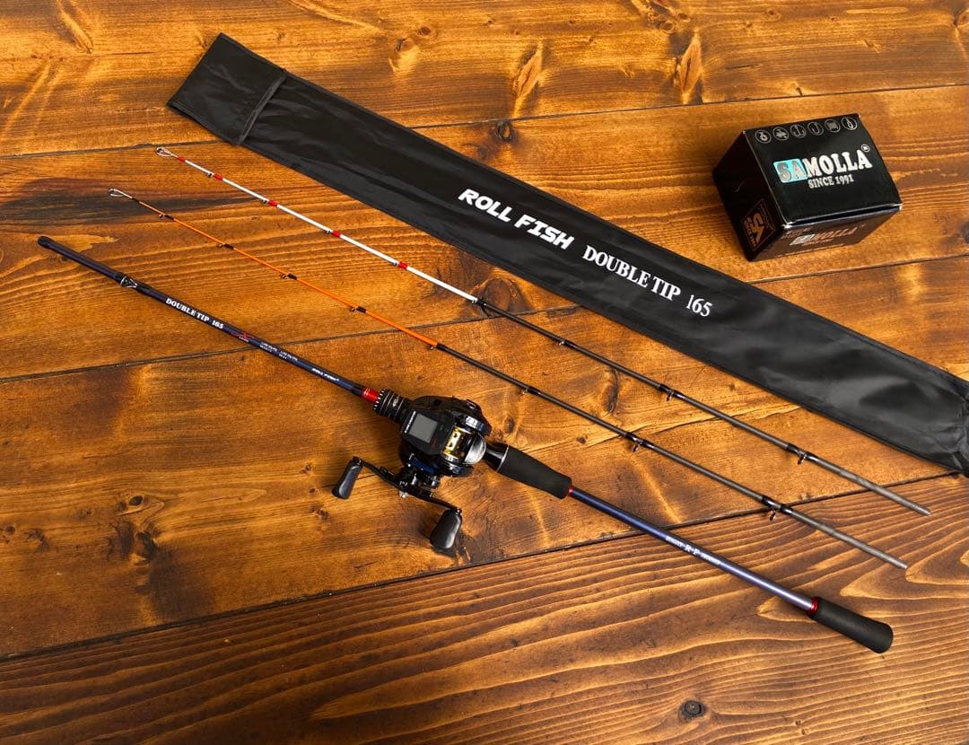 ジギングセット　タイラバ　船釣り　レフトハンドル　イカメタル　2wayティップ