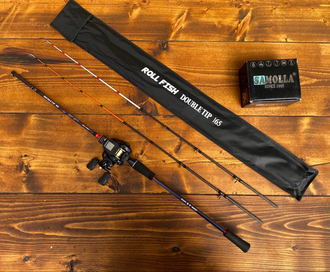 ジギングセット　タイラバ　船釣り　レフトハンドル　イカメタル　2wayティップ