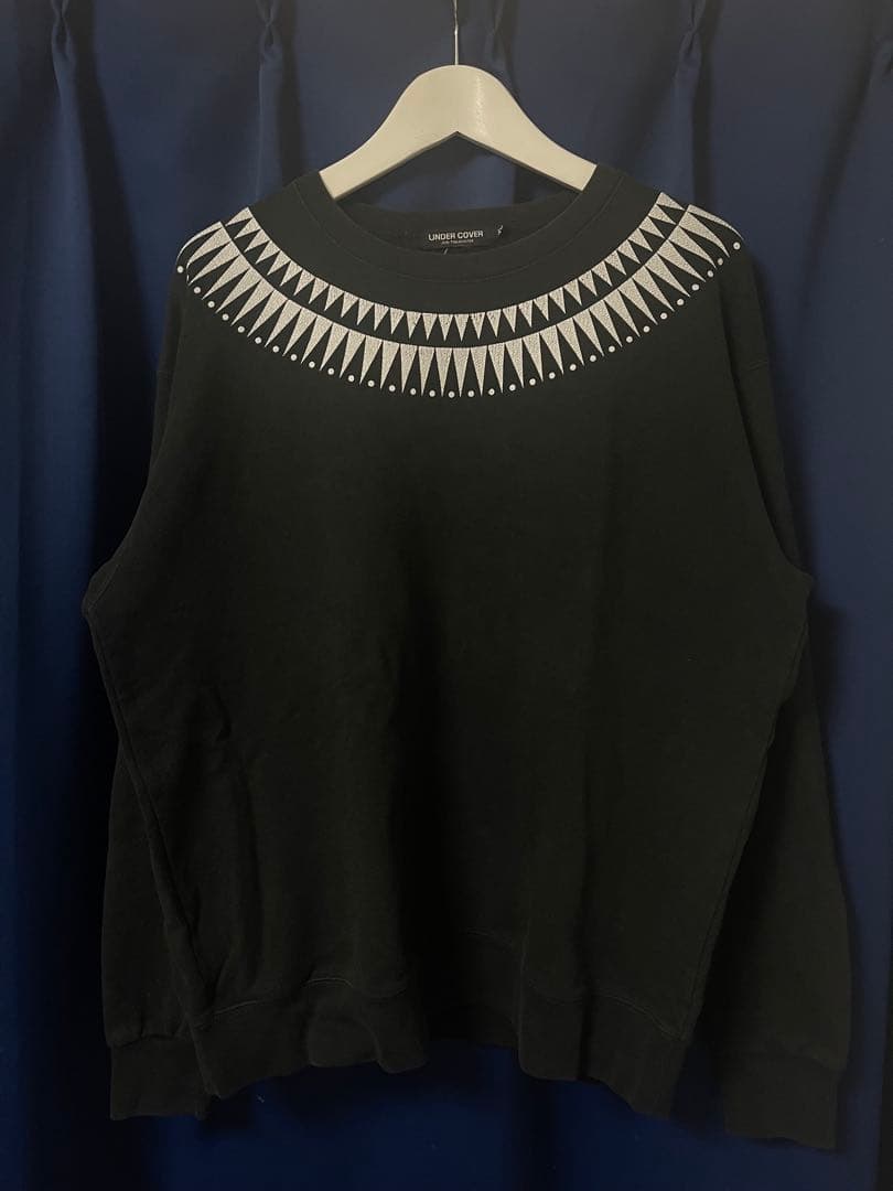 アンダーカバー UNDER COVER スウェット トレーナー GIZ柄 XL黒