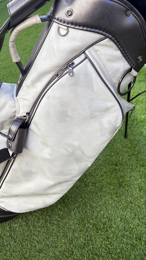 MARK & LONA ゴルフバッグ スタンド付き ホワイト