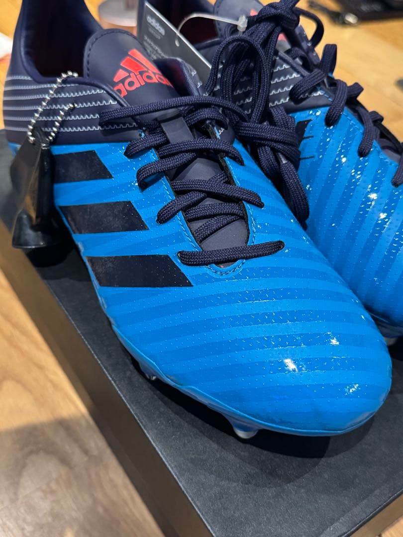 adidas 青/ネイビー サッカーシューズ・スパイク