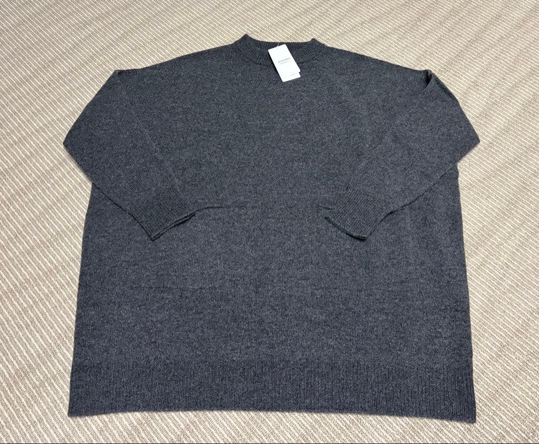 スピックアンドスパン☆ワイドチュニックニットワンピ☆新品グレー