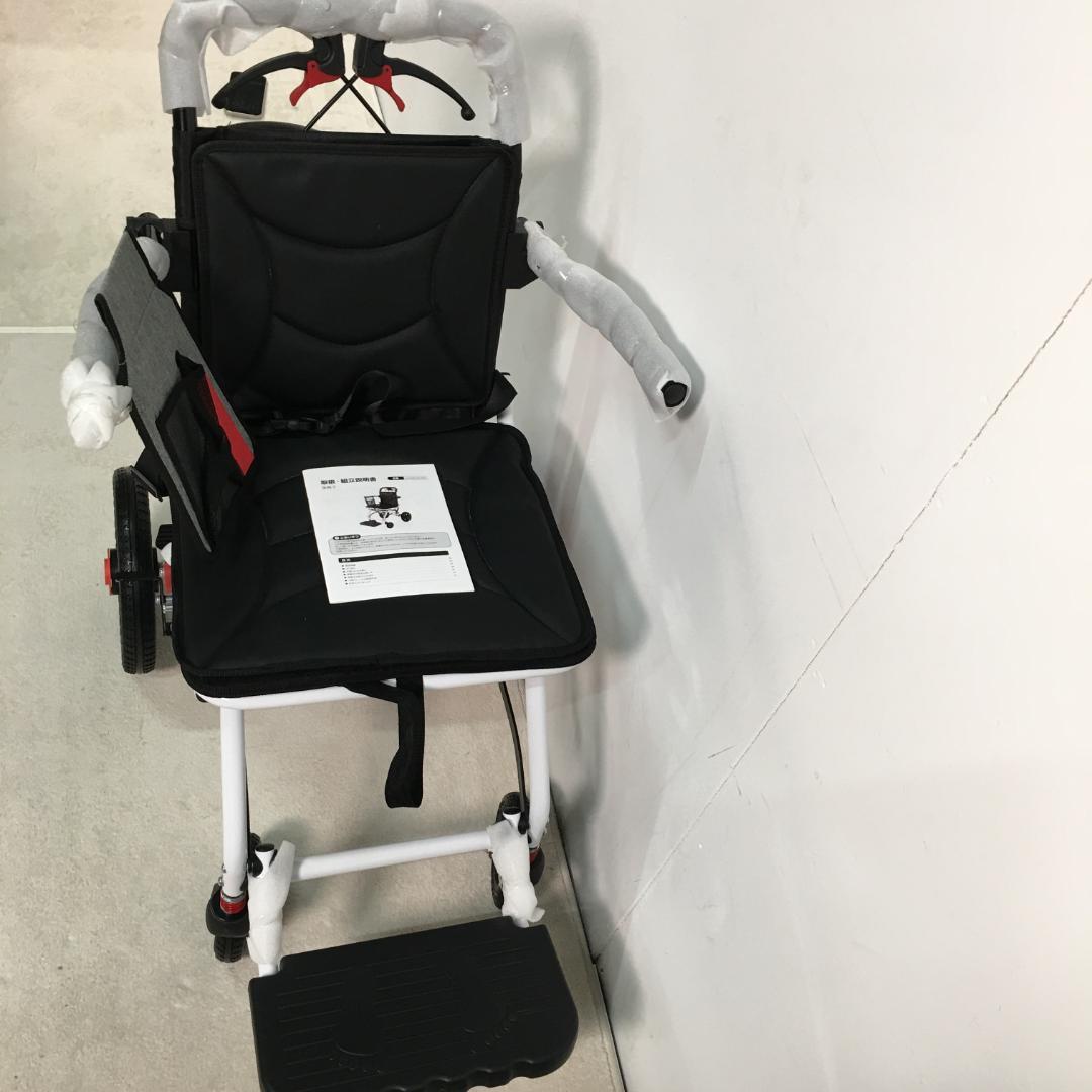 新品車椅子 アルミ製 軽量 介助用 コンパクト 折りたたみ可能1382-170