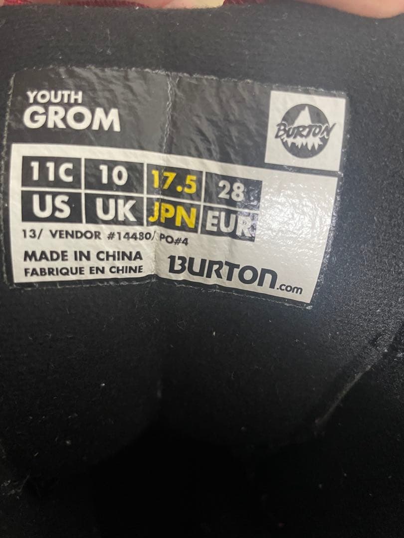 Burton キッズ スノーボードブーツ Grom 17.5【傷や汚れあり】
