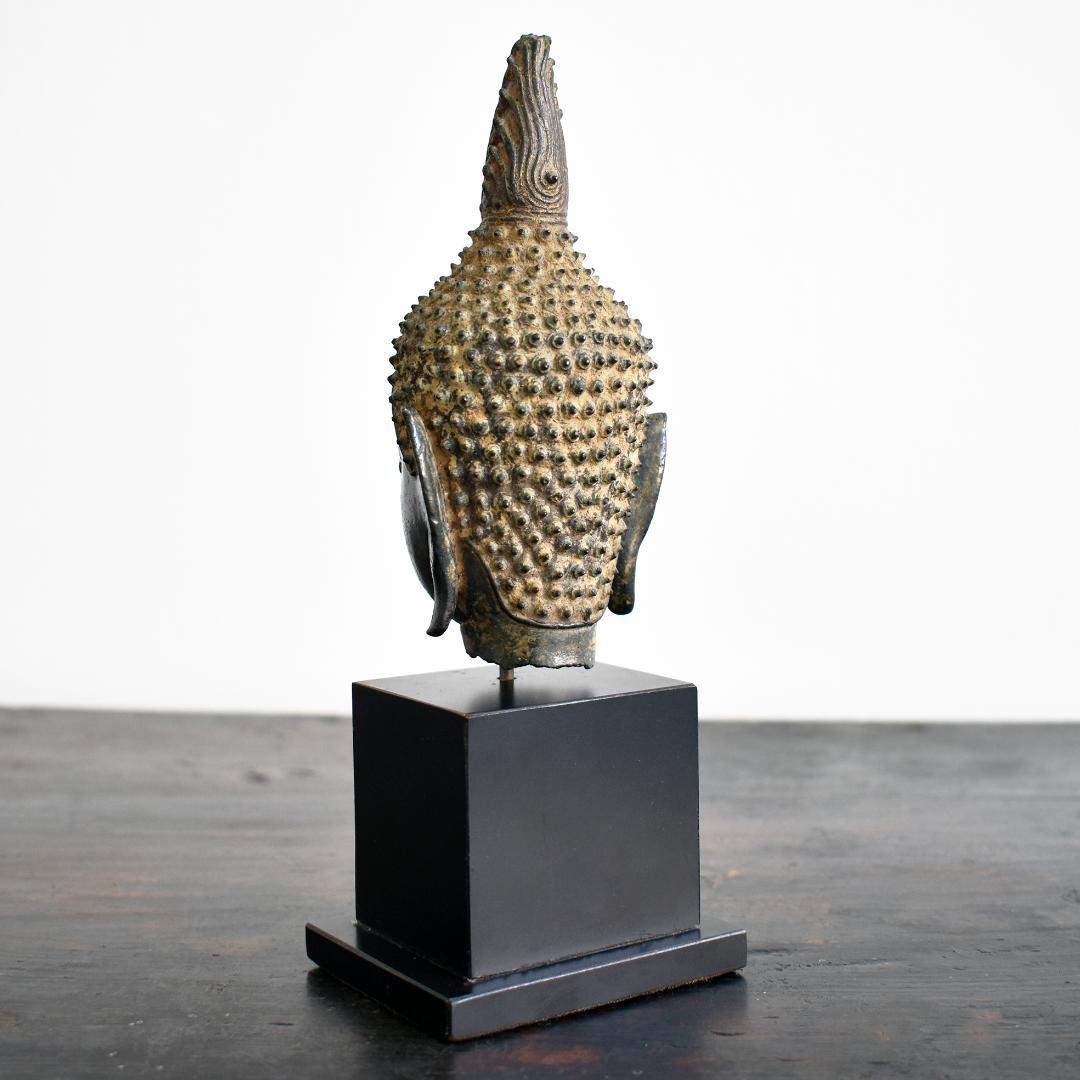 煙水晶さま専用 タイ北部ラーンナー美術チェンセン・ファン青銅仏像頭