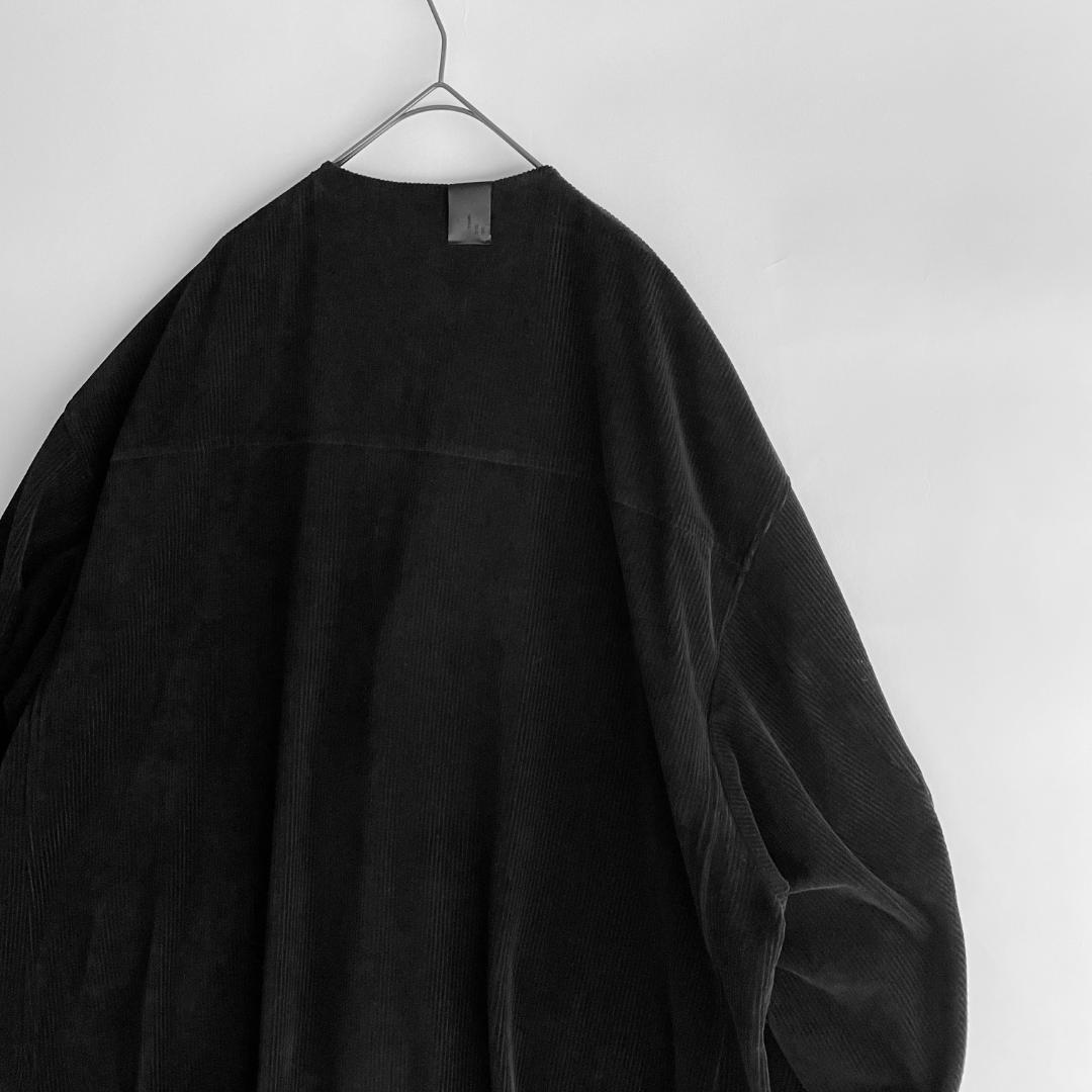 美品 N.HOOLYWOOD 38 (re) ノーカラーオーバーシャツコート 黒 - メルカリ