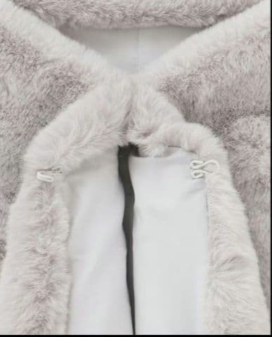 【新品未使用】JENNE アイスグレー ケープコート