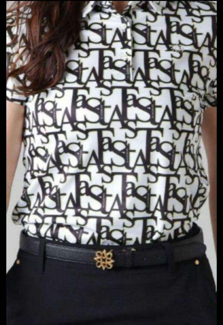 セントアンドリュース COOLMAX カノコSTAミックスロゴプリント 半袖ポロ