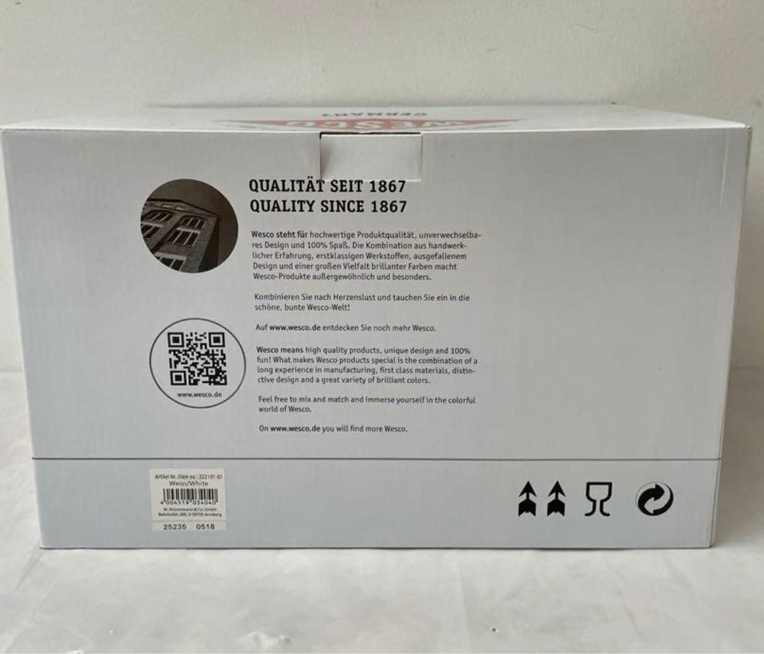 千*い様 ドイツ　ウェスコブレッドケース　ブレッドボーイs ホワイト　プレッドボ