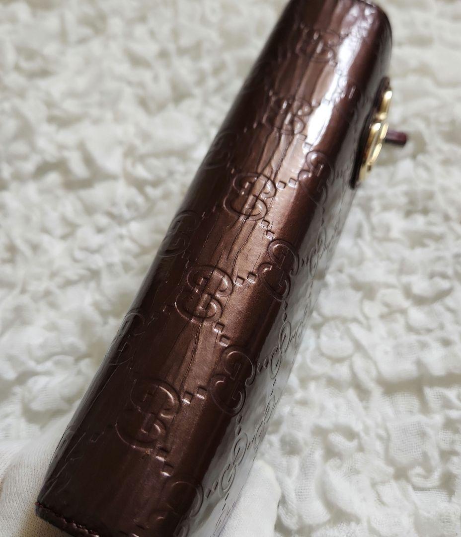 お値下げ★GUCCI★グッチ　シマ レザー 長財布 ラブリーハート　ワインレッド