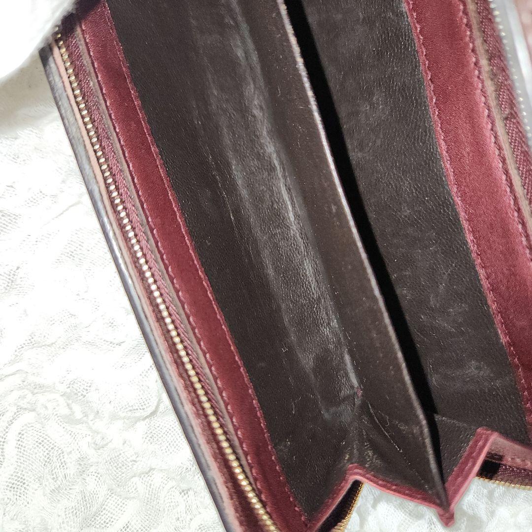 お値下げ★GUCCI★グッチ　シマ レザー 長財布 ラブリーハート　ワインレッド