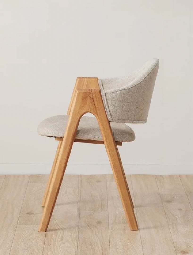 美品［ウッドパーク］ラウンドバックダイニングチェア②