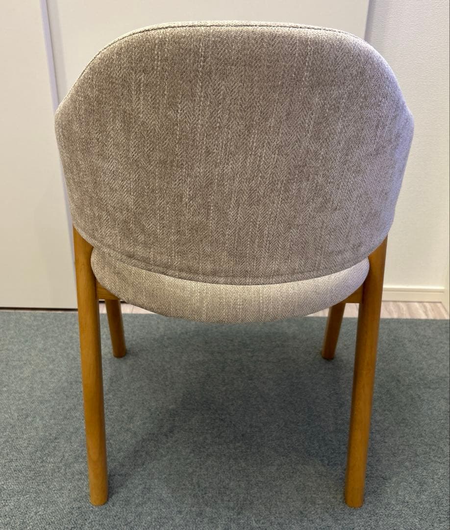 美品［ウッドパーク］ラウンドバックダイニングチェア②