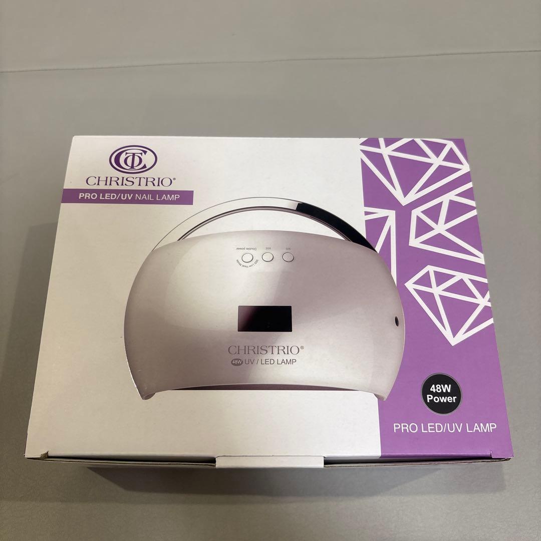 ネイルライトCHRISTRIO UV/LEDランプ ピンク48w