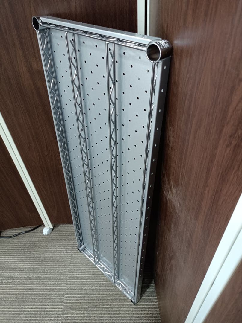 八6225【未使用品】ホームエレクター　パンチングシェルフ メタリックシルバー