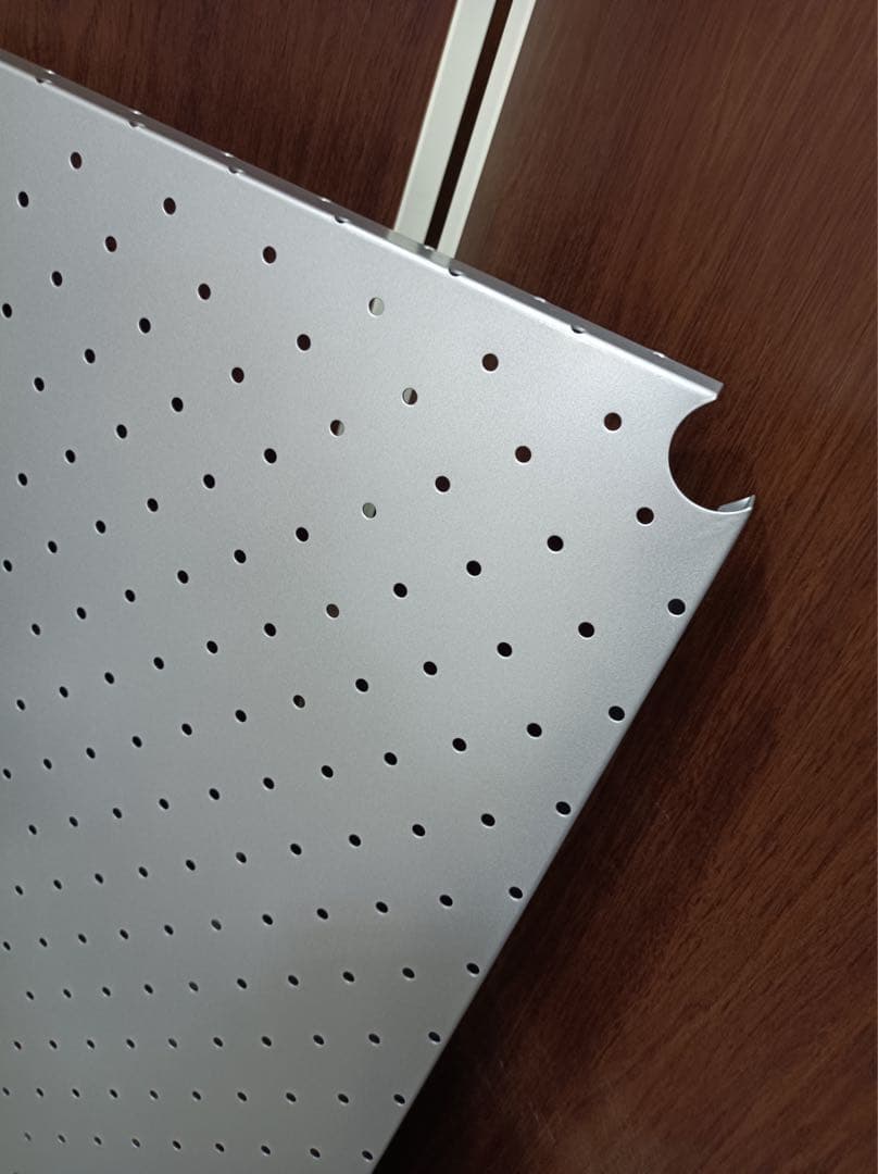 八6225【未使用品】ホームエレクター　パンチングシェルフ メタリックシルバー