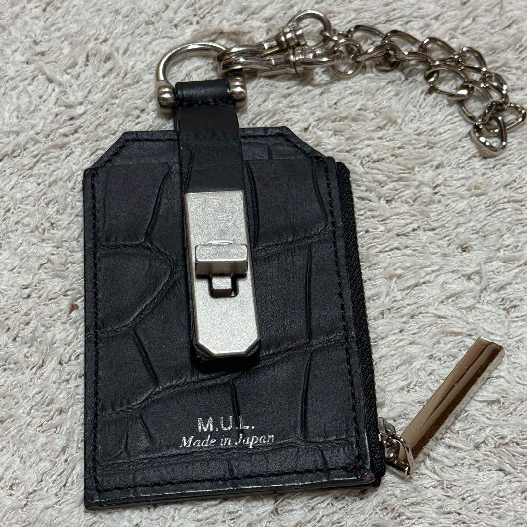 M.U.L. クロコ型押しキーケース 美品 エムユーエル