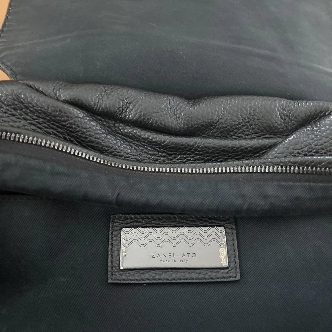 【ZANELLATO】ザネラートブラック レザーバックパック　リュック