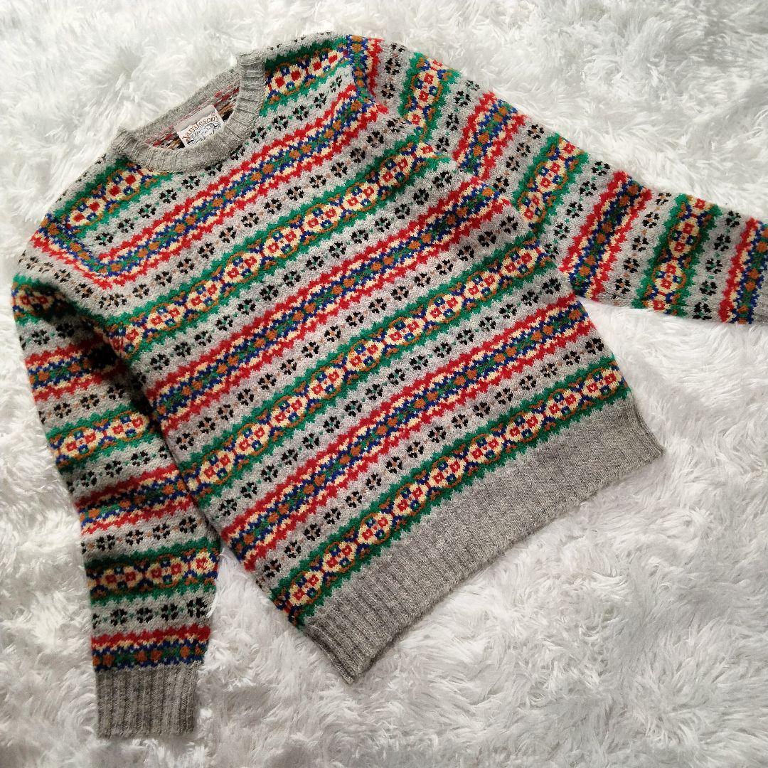 希少】Jamieson's フェアアイルニット セーター スコットランド製
