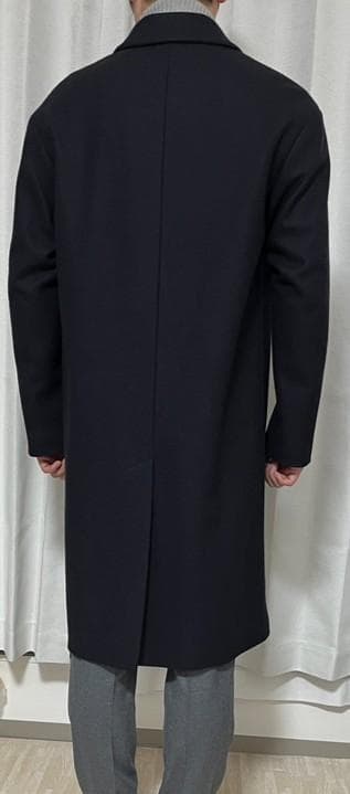 【新品】HEVO CELLAMARE ウール ダブルベルテッドコート サイズ46