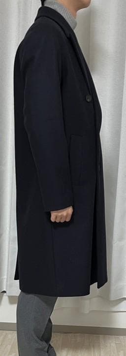 【新品】HEVO CELLAMARE ウール ダブルベルテッドコート サイズ46