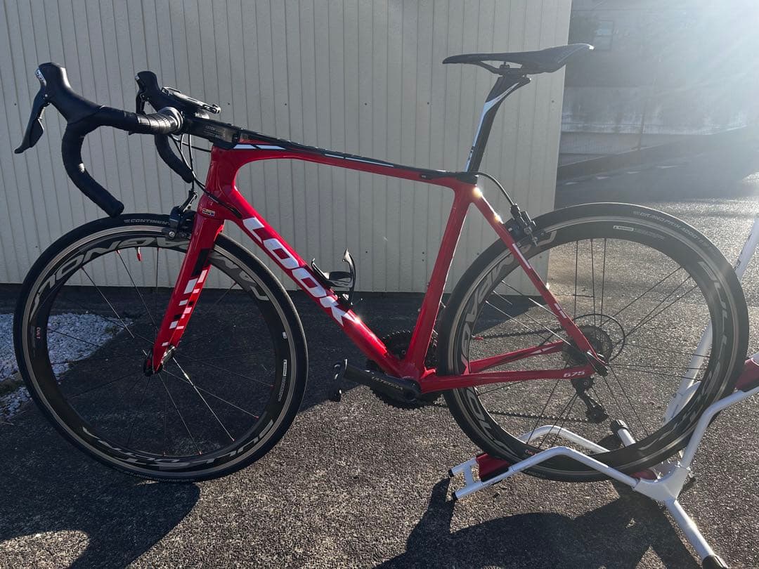 きまぐれ値引き！LOOK 675 light ロードバイク フルカーボン　レッド