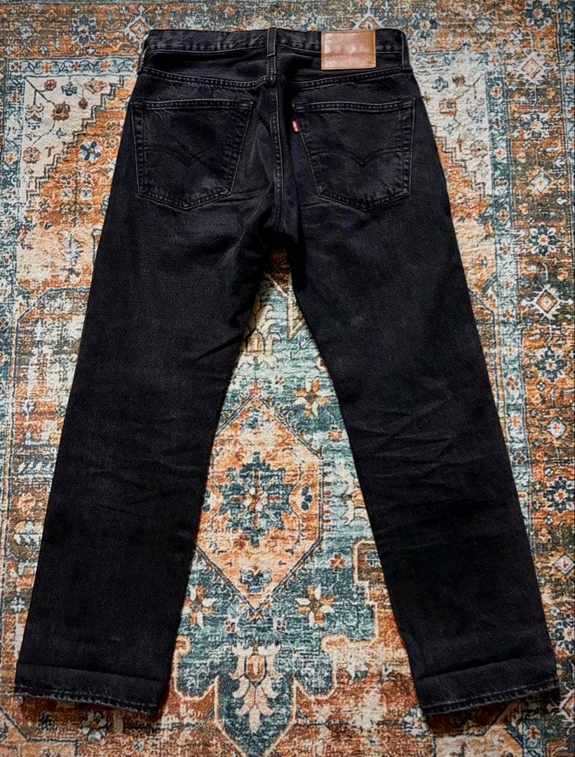 EDIFICE別注 限定販売 LEVI'S 501ブラックデニム 後染め