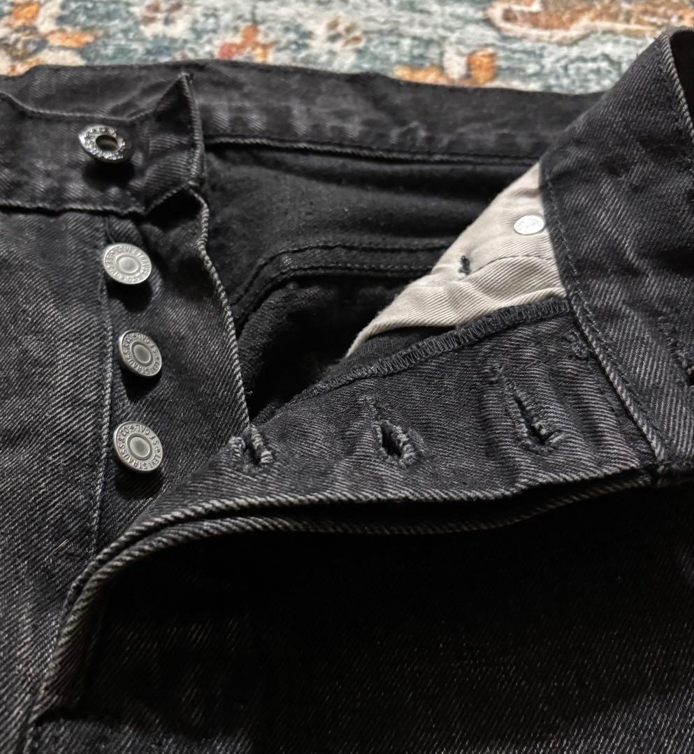 EDIFICE別注 限定販売 LEVI'S 501ブラックデニム 後染め