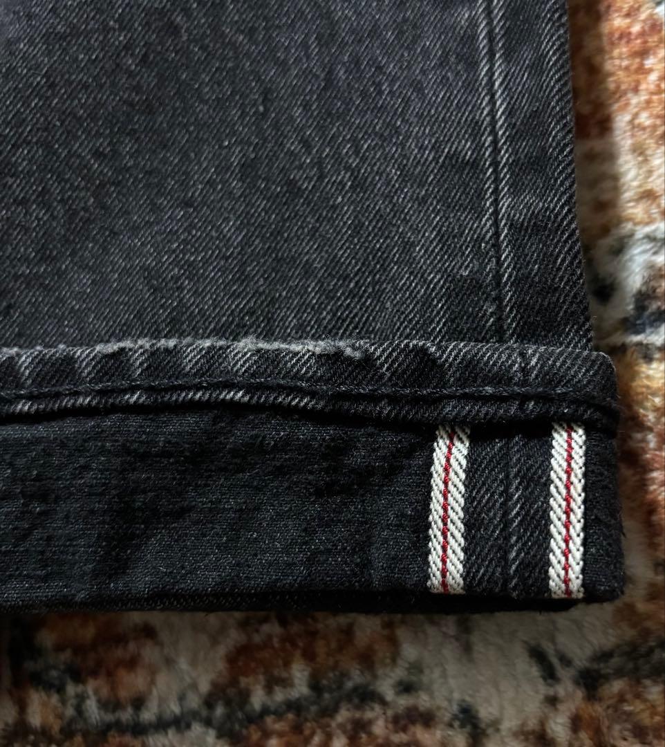 EDIFICE別注 限定販売 LEVI'S 501ブラックデニム 後染め